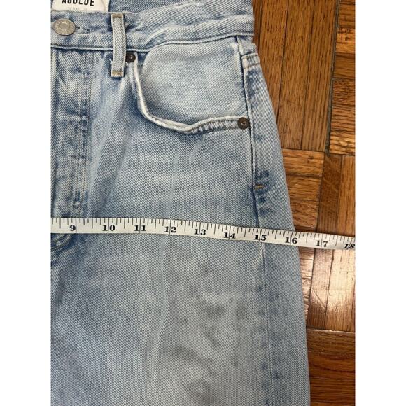 AGOLDE JEANS 90'S HIGH RISE PINCH WAIST STRAIGHT DISTRESSED SIZE 23 #54667 - Picture 7 of 16